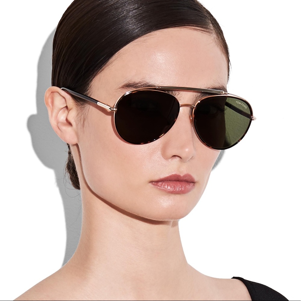 Tom Ford Black and Gold Sunglasses